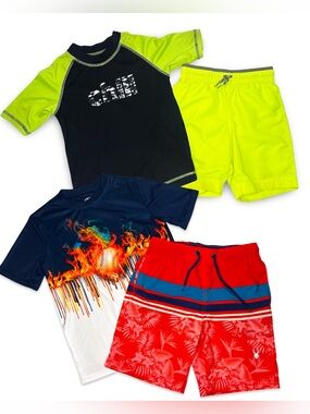 2 Boys Swim Sets Size 6/7, 7 & 8